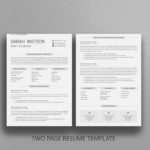 Two Pages Resume Template