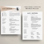 Two pages resume creative